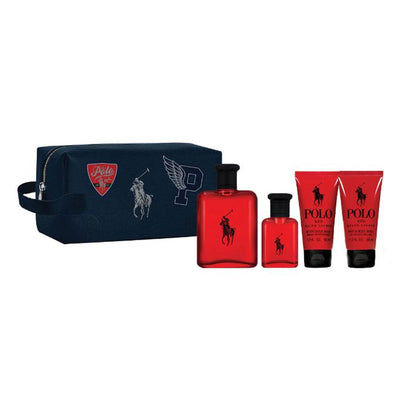 Ralph Lauren Set Ralph Lauren: Polo Red Eau De Toilette For Men + Polo Red Eau De Toilette For Men + Polo Red Moisturizing After-Shave Balm + Polo Red Shower Gel & Shampoo 2-In-1