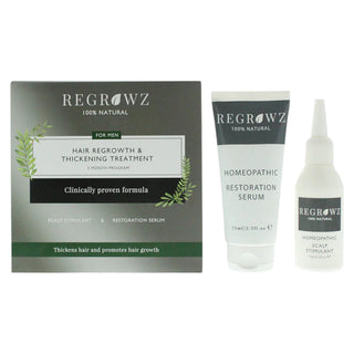 Regrowz Set Regrowz: Homeopathic Scalp Serum Restorative + Homeopathic Scalp Cream Treatment Hydrate & Protect