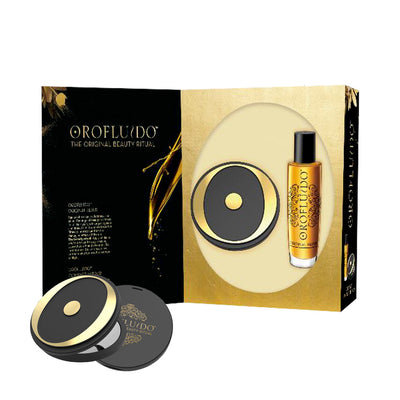 Revlon Set Revlon: Orofluido Hair Oil For Hydrate/Detangle & Shine + Compact Mirror Black