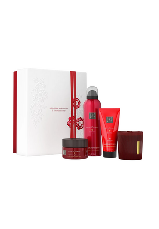 Rituals Set Rituals: The Ritual Of Ayurveda Rejuvenating Body Scrub + The Ritual Of Ayurveda Balancing Body Cream + The Ritual Of Ayurveda Floral Scented Candle + The Ritual Of Ayurveda Shower Mousse