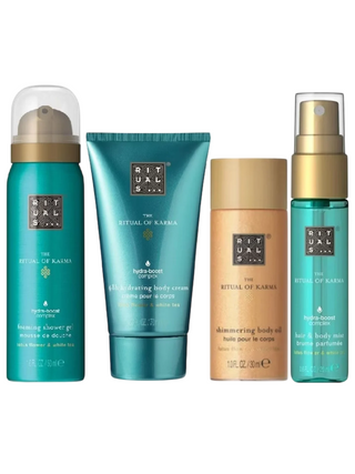 Rituals Set Rituals: The Ritual Of Karma Shower Mousse + The Ritual Of Karma Shimmer Body Oil + The Ritual Of Karma Hydrating Body Cream + The Ritual Of Karma Hair Scented Mist For Women