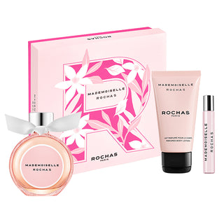 Rochas Set Rochas: Mademoiselle Rochas Eau De Parfum For Women + Mademoiselle Rochas Eau De Parfum For Women + Mademoiselle Rochas Body Lotion All Over The Body
