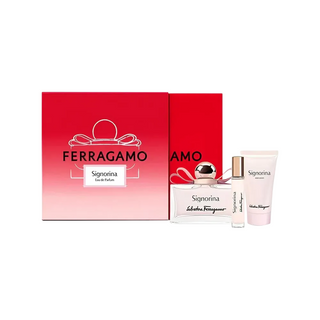 Salvatore Ferragamo Set Salvatore Ferragamo: Signorina Eau De Parfum For Women + Signorina Eau De Parfum For Women + Signorina Moisturizing Body Lotion