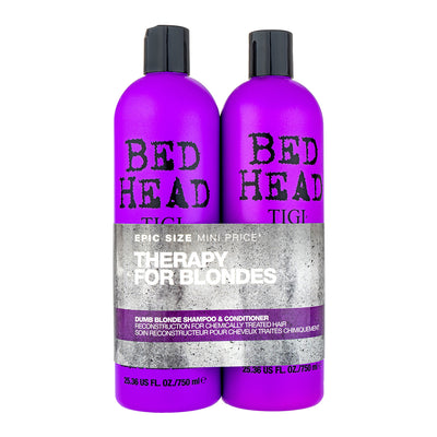 Tigi Set Tigi: Bed Head Dumb Blonde Hair Shampoo + Bed Head Dumb Blonde Keratin Hair Conditioner Repairs