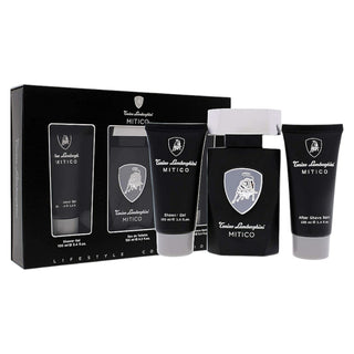 Tonino Lamborghini Set Tonino Lamborghini: Mitico Eau De Toilette For Men + Mitico Hydration Shower Gel All Skin Types + Mitico Hydrating After-Shave Balm