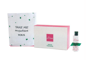 Tous Take Me Anywhere Set Tous: Love Moments + Love Moments Textile Bag Collapisable for Women | EDT