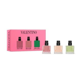 Valentino Set Valentino: Born In Roma Donna Eau De Parfum For Women *Miniature + Born In Roma Coral Fantasy Donna Eau De Parfum For Women *Miniature + Born In Roma Green Stravaganza Donna Eau De Parfum For Women *Miniature