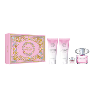 Versace Set Versace: Bright Crystal Eau De Toilette For Women + Bright Crystal Eau De Toilette For Women *Miniature + Bright Crystal Hydrating Body Lotion + Bright Crystal Shower Gel