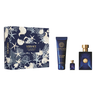 Versace Set Versace: Dylan Blue Eau De Toilette For Men + Dylan Blue Eau De Toilette For Men + Dylan Blue Shower Gel For All Skin Types