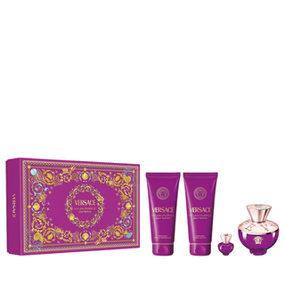 Versace Set Versace: Dylan Purple Eau De Parfum For Women + Dylan Purple Eau De Parfum For Women *Miniature + Dylan Purple Shower Gel For All Skin Types + Dylan Purple Hydrating Body Lotion