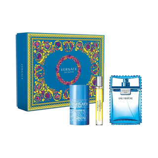 Versace Set Versace: Eau Fraiche Eau De Toilette For Men + Eau Fraiche Eau De Toilette For Men + Eau Fraiche Deodorant Stick For Men