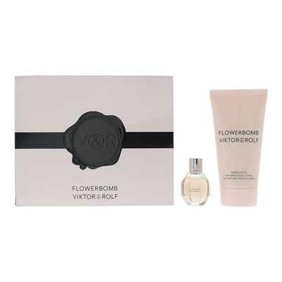 Viktor & Rolf Set Viktor & Rolf: Flowerbomb Eau De Parfum For Women + Flowerbomb Smooth Body Lotion Body