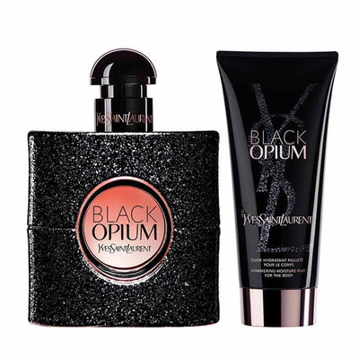 Yves Saint Laurent Set Yves Saint Laurent: Black Opium Hydrating Body Lotion + Black Opium Eau De Parfum For Women