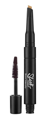 Sleek MakeUP Brow Intensity Mascara & Highlighter 2-In-1 Dark + Gold