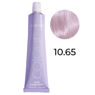 Subrina Professional Demi Permanent Colour Vegan 10/65 Lightest Blonde Mahogany Permanent Hair Dye