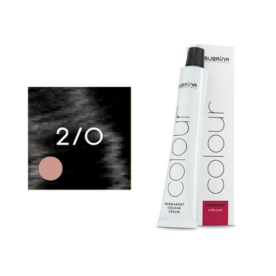 Subrina Professional Essential Colour 2/0 Black Permanent Hair Dye