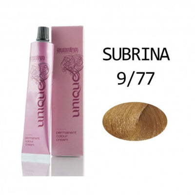 Subrina Professional Unique 9/77 Very Light Blond - Intense Chestnut Permanent Hair Dye