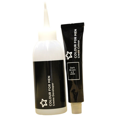 Superdrug Colour For Men Semi-Permanent Hair Dye 4.0 Dark Brown Tester