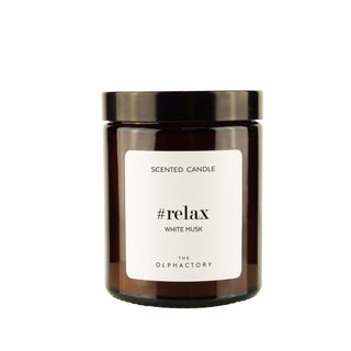 The Olphactory Relax White Musk Scented Candle