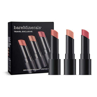 BareMinerals Travel Exclusive Set BareMinerals: Gen Nude Radiant Cocoa Cream Lipstick Infatuation + Gen Nude Radiant Cocoa Cream Lipstick Friendship + Gen Nude Radiant Cocoa Cream Lipstick Swag