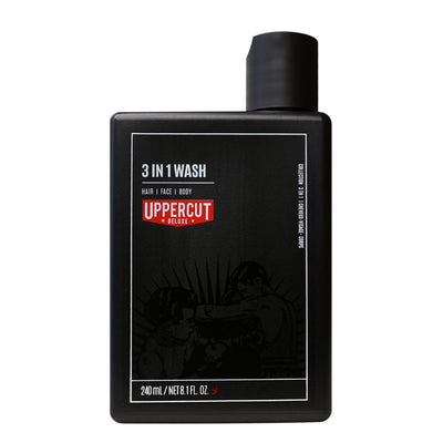 Uppercut Deluxe 3 in 1 Wash Hair Shampoo Cleansing Moisturizing