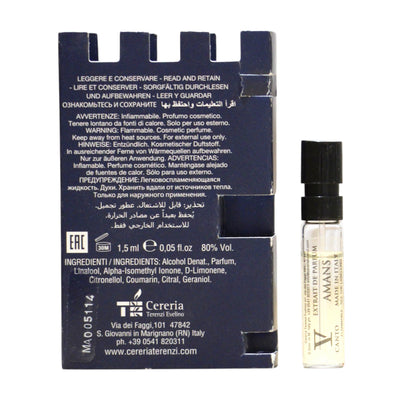 V Canto Amans Unisex Extrait de Parfum Tester