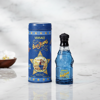 Versace Blue Jeans Eau de Toilette for Men 75ml bottle and tin