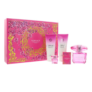 Versace Bright Crystal Absolu Gift Set EDP 90ml EDP 5ml Body Lotion 100ml and Shower Gel 100ml