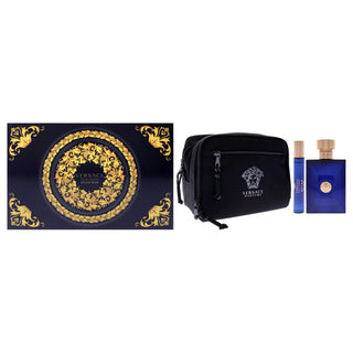 Versace Dylan Blue Pour Homme Gift Set EDT 100ml EDT 10ml and Blue Pouch