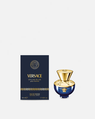 Versace Dylan Blue Pour Femme Eau de Parfum 50ml – bottle and retail box