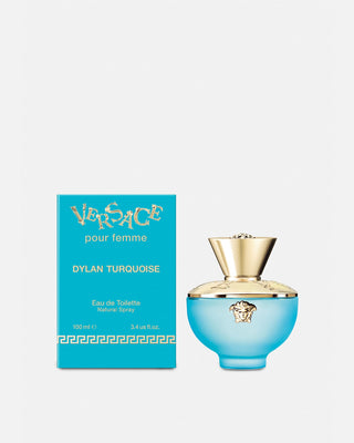 Versace Dylan Turquoise Eau de Toilette 100ml – bottle and retail box