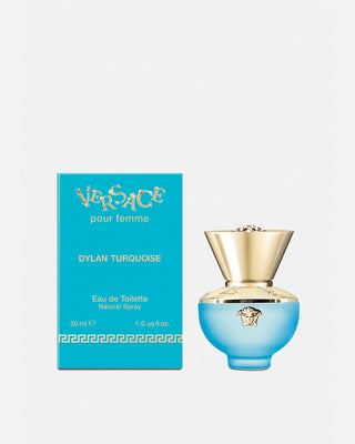 Versace Dylan Turquoise Eau de Toilette 30ml – bottle and retail box