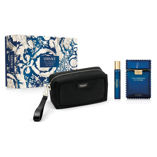 Versace Eau Fraîche Extrême Gift Set EDP 100ml EDP 10ml and Black Trousse
