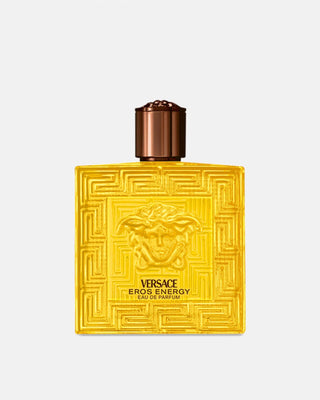 Official Versace Eros Energy Eau de Parfum 100ml bottle illustration; tester cap and packaging not confirmed