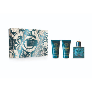 Versace Eros Gift Set EDT 50ml Shower Gel50ml After-Shave Balm50ml and box