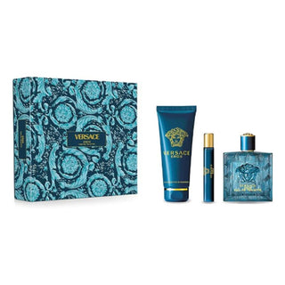 Versace Eros Gift Set EDT 100ml EDT 5ml and Shower Gel 150ml