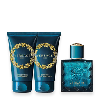 Versace Eros Gift Set EDT 50ml Shower Gel 50ml and After-Shave Balm 50ml