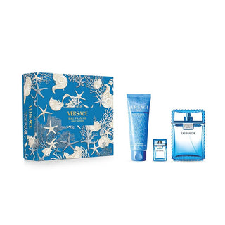 Versace Man Eau Fraîche Gift Set EDT 100ml EDT 5ml and Shower Gel 150ml