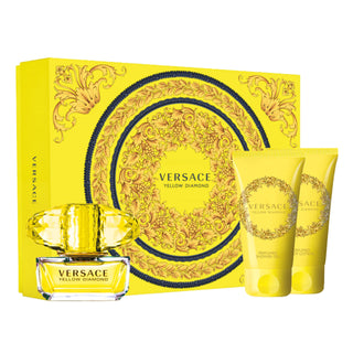 Versace Yellow Diamond Gift Set EDT 50ml Shower Gel 50ml and Body Lotion 50ml