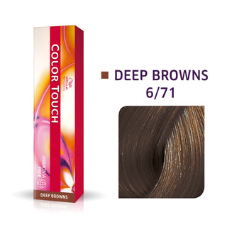 Wella Professionals Color Touch Ammonia-Free 6/71 Dark Blonde Ash Chestnut Permanent Hair Dye