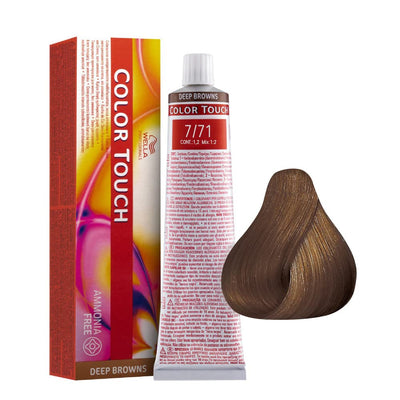 Wella Professionals Color Touch Ammonia-Free Semi-Permanent Hair Dye 7/71 Permanent Hair Dye