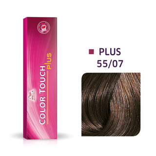 Wella Professionals Color Touch Plus Ammonia-Free 55/07 Light Chestnut Intense Natural Brown Permanent Hair Dye