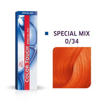 Wella Professionals Color Touch Special Mix Ammonia-Free 0/34 Golden Red Permanent Hair Dye