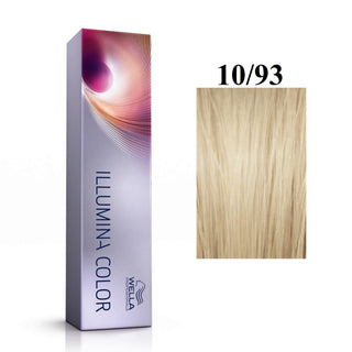 Wella Professionals Illumina Color 10/93 Bright Light Blonde Pearly Gold Permanent Hair Dye