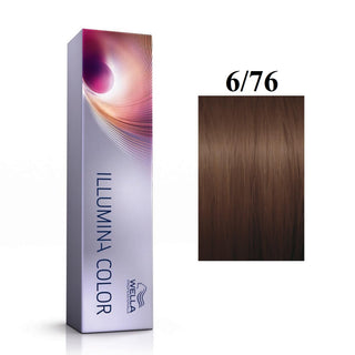 Wella Professionals Illumina Color 6/76 Dark Blonde Violet Chestnut Permanent Hair Dye