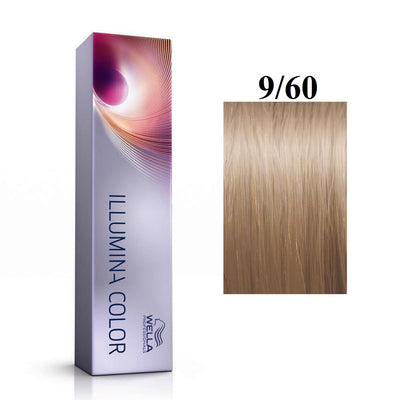 Wella Professionals Illumina Color 9/60 Bright Blonde Natural Violet Permanent Hair Dye