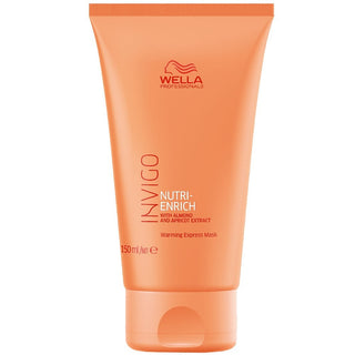 Wella Professionals Invigo Nutri-Enrich Almond And Apricot Extract Hair Treatment Cream Mask For Shine & Softness