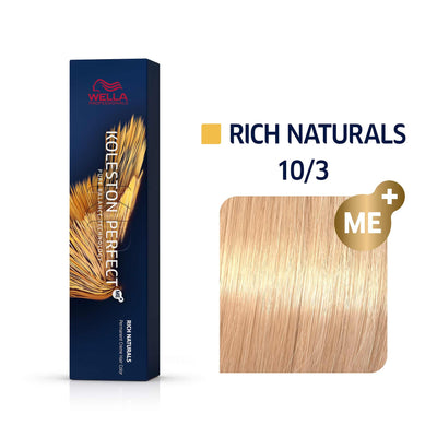 Wella Professionals Koleston Perfect Me+ 10/3 Lightest Gold Blonde Permanent Hair Dye