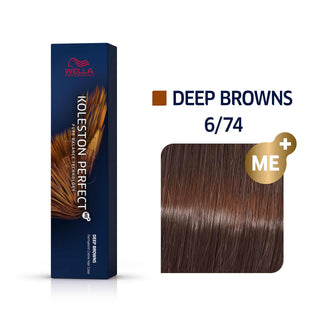 Wella Professionals Koleston Perfect Me+ 6/74 Deep Brown Permanent Hair Dye