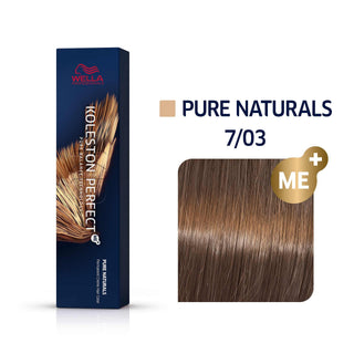 Wella Professionals Koleston Perfect Me+ 7/03 Medium Blonde Natural Golden Permanent Hair Dye
